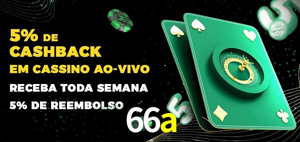 Promoções do cassino ao Vivo 66a